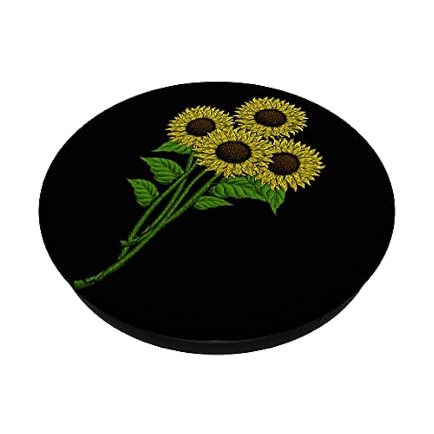 Ramo de Girasoles Jardín Floral de Primavera Flores Amarilla PopSockets PopGrip: Agarre intercambiable para Teléfonos y Tabletas gHjEdtxk