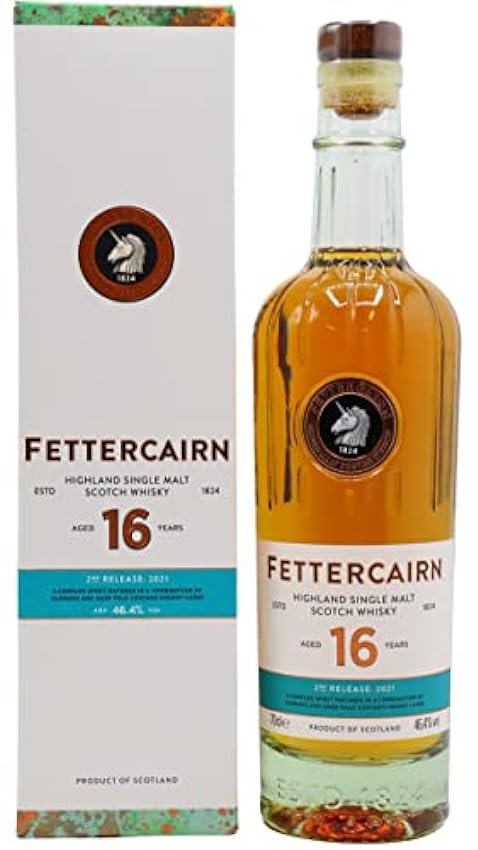 Fettercairn 16 Years Old Highland Single Malt Scotch Whisky 2nd Release 2021 46,4% Vol. 0,7l in Giftbox m3GQfjuE