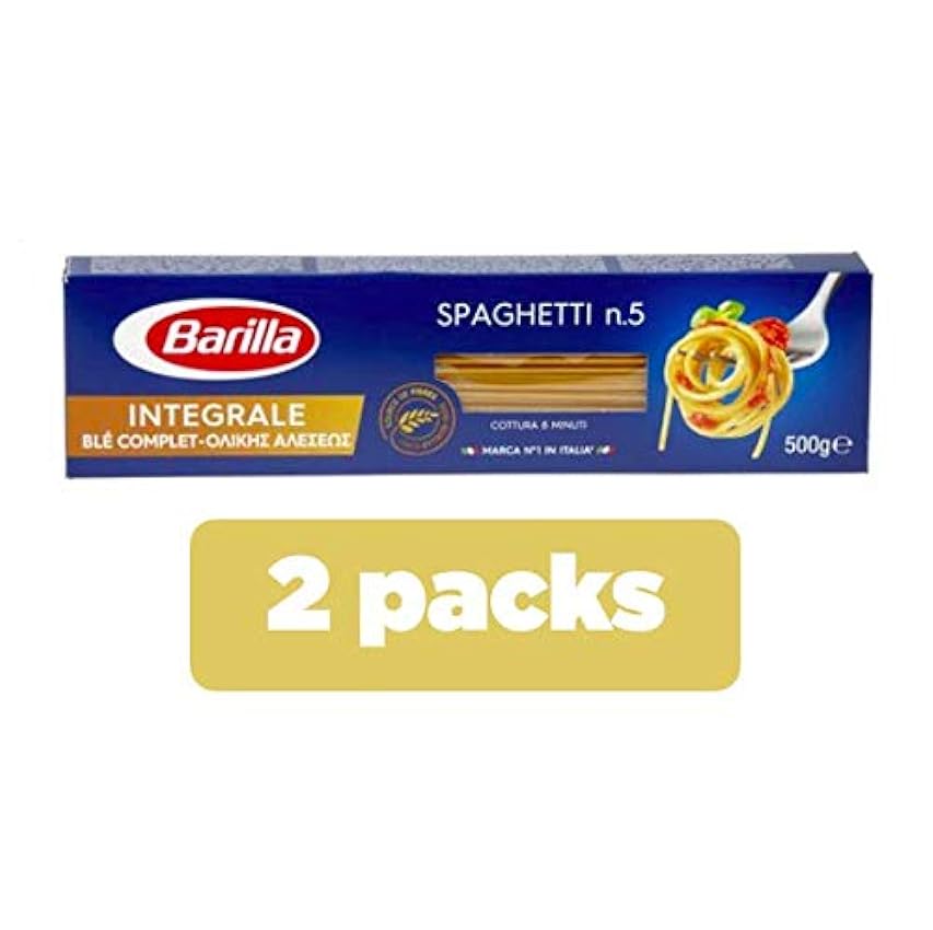 Espaguetis trigo completo Barilla paquete 500 grs Juego