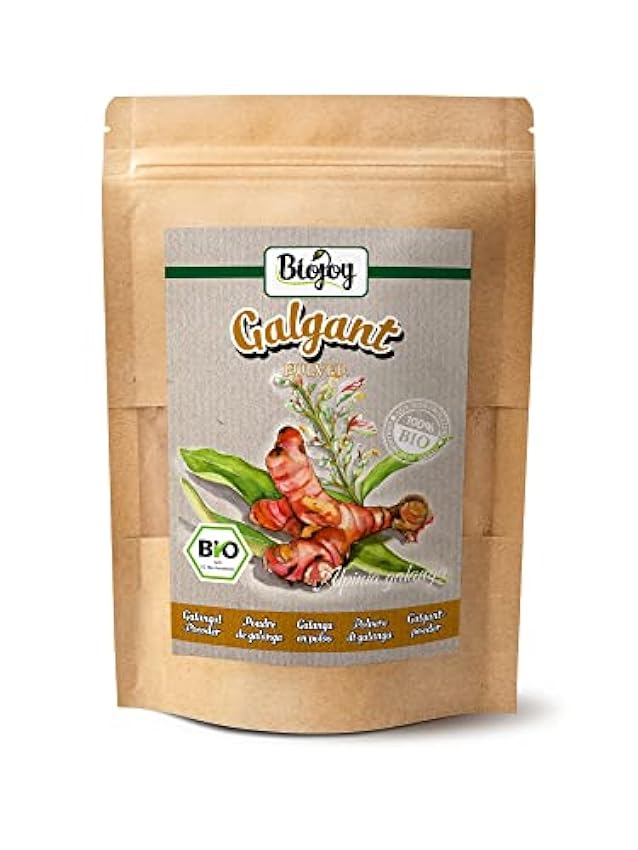 Biojoy BIO-Galanga en polvo (100 gr), seca, natural y s