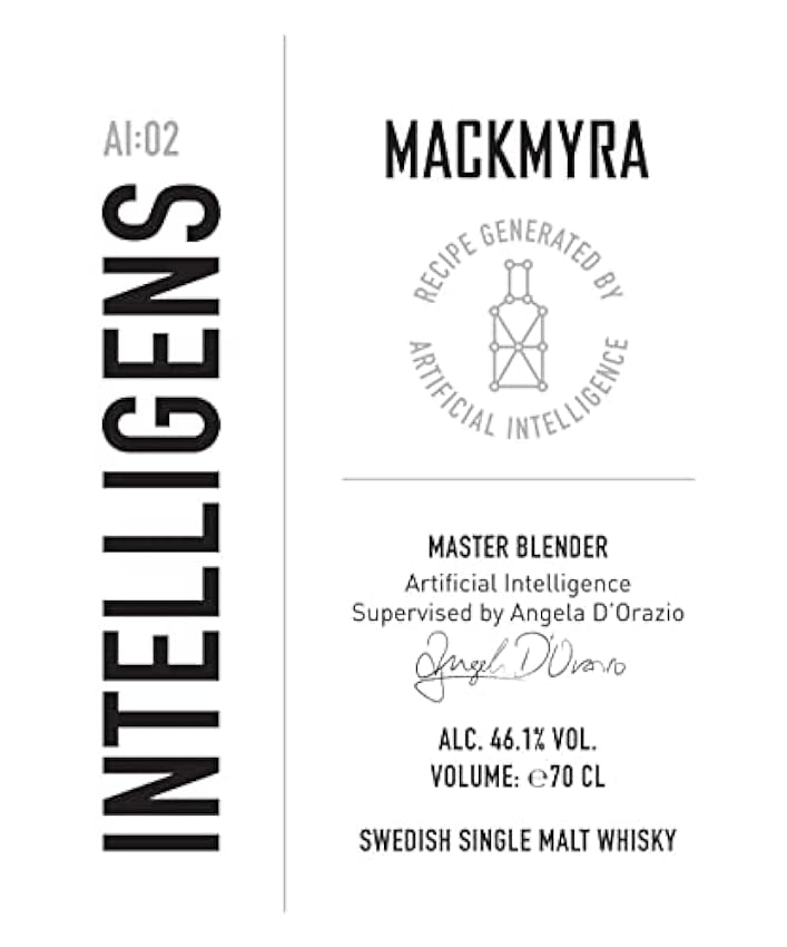 Mackmyra Whisky INTELLIGENS AI:02 Swedish Single Malt Whisky 46,1% Vol. 0,7l IUm6EhXH