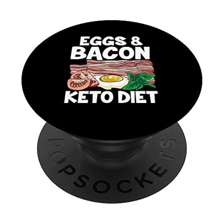 Cute Eggs & Bacon Keto Diet No Carb Dieting PopSockets 