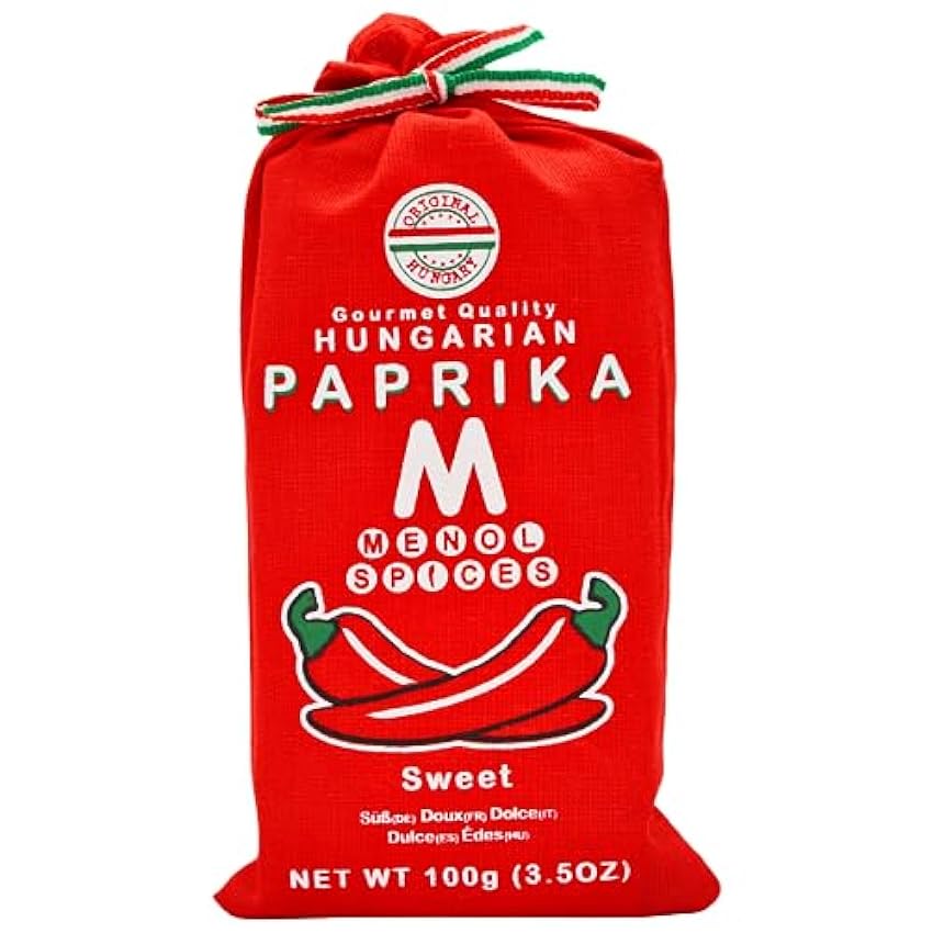 Menol Spices Auténtico Pimentón Húngaro en Polvo (Dulce
