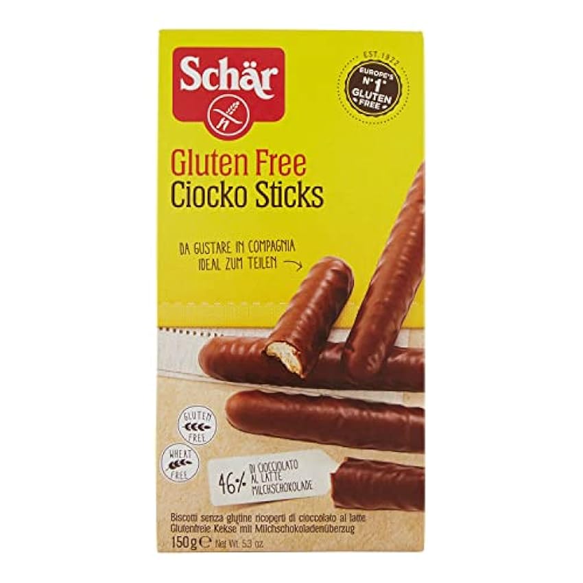 ( 6294 ) DR.SCHAR Ciocko Sticks Galletas - 150 gr (0321
