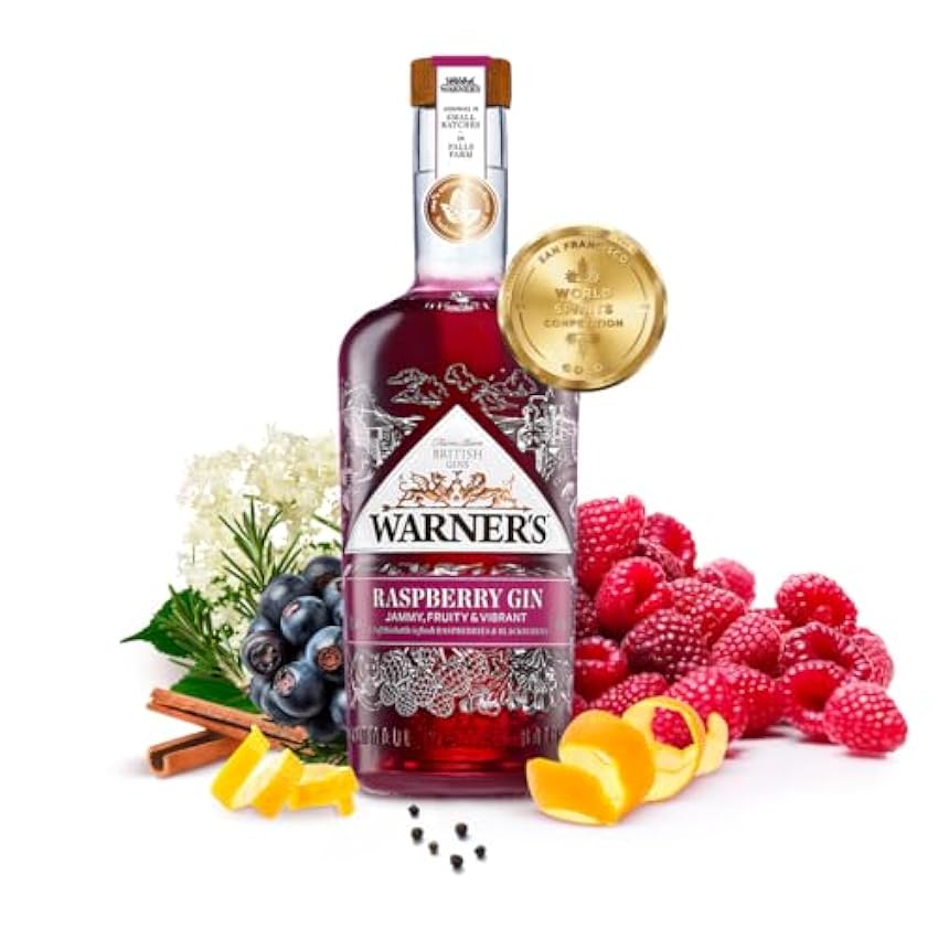 Warner´s Distillery Raspberry Gin - 700 ml LlKqjsS