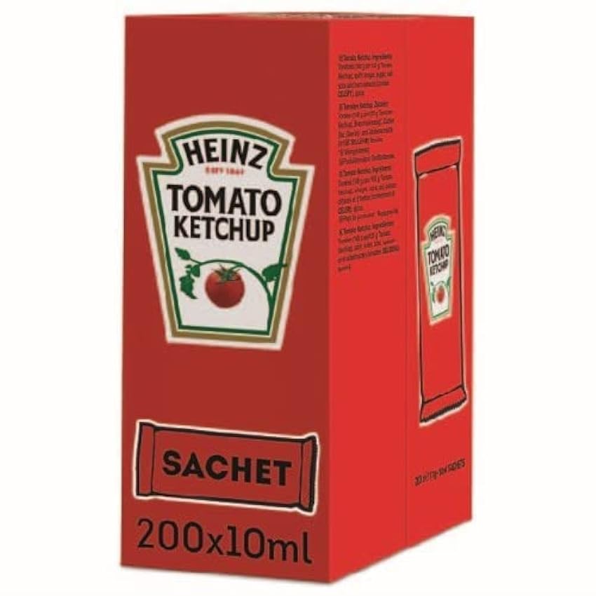 Heinz Tomato Ketchup 50x12g Sachets nT4CVsPp