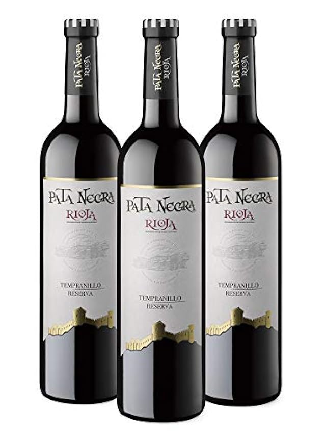 Pata Negra Reserva - Vino Tinto D.O Rioja - Caja de 3 Botellas x 750 ml odUSHyL3