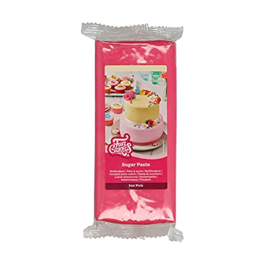 FunCakes Pasta de Azúcar Rosa Intenso 1 kg N1paicjL