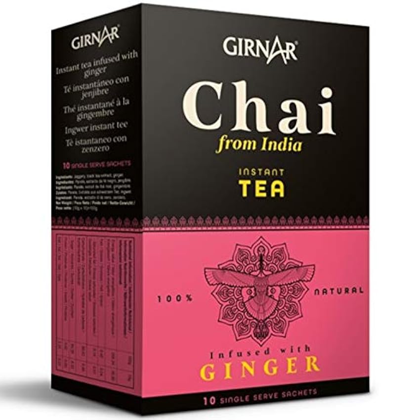 GIRNAR - Té Negro Instantáneo Chai De La India Con Jeng
