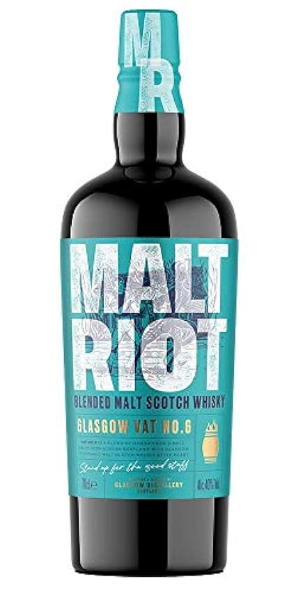 glassgow MALT RIOT Blended Malt Scotch Whisky 40% Vol. 0,7l ggTdT4pD