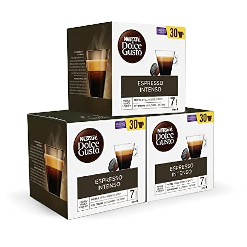 NESCAFÉ Dolce Gusto Espresso Intenso - x3 pack de 30 cá