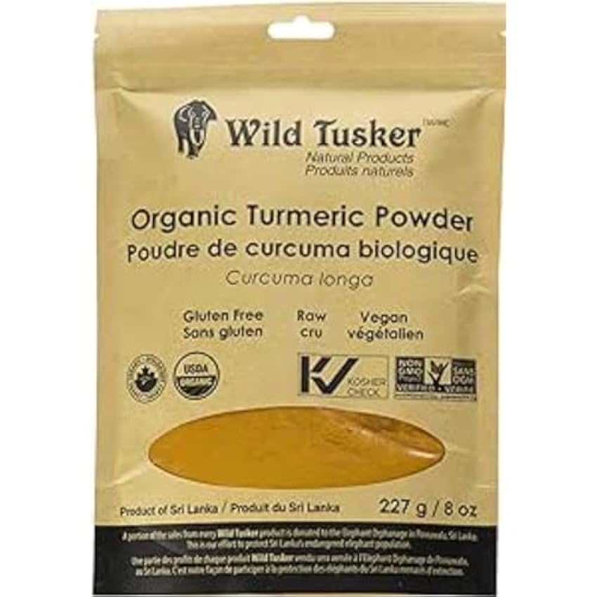 Wild Tusker Organic Turmeric Powder 227g ijyr9E9U