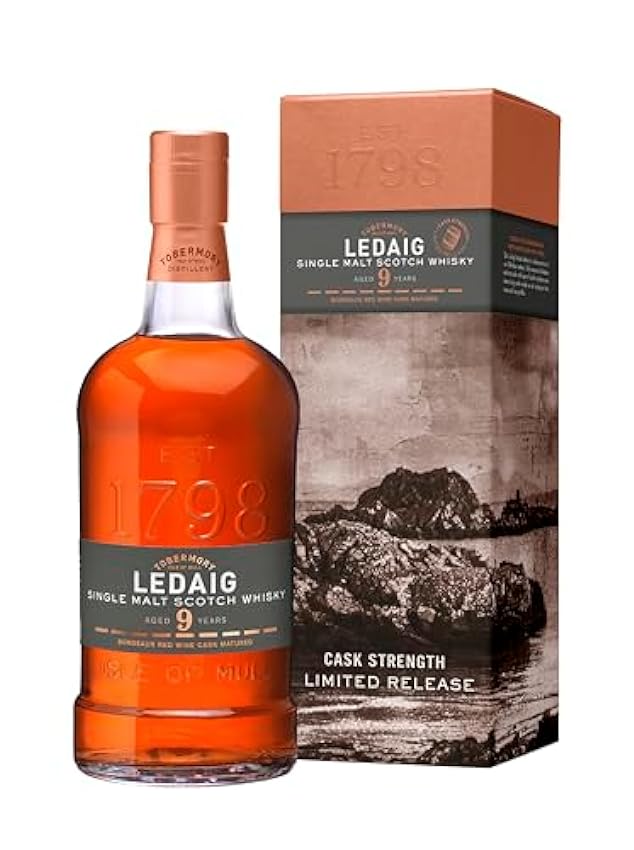 Ledaig 9 Years Old Bordeaux Red Wine Cask Strength Limited Release 56,8% Vol. 0,7l in Giftbox GFw3NzlR
