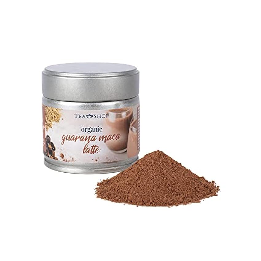TEA SHOP - Guarana Maca Latte - Preparado energizante con cacao, guaraná y maca Perfecto para smoothies y recetas saludables - Preparado en polvo - Smoothie lXo3BqdT