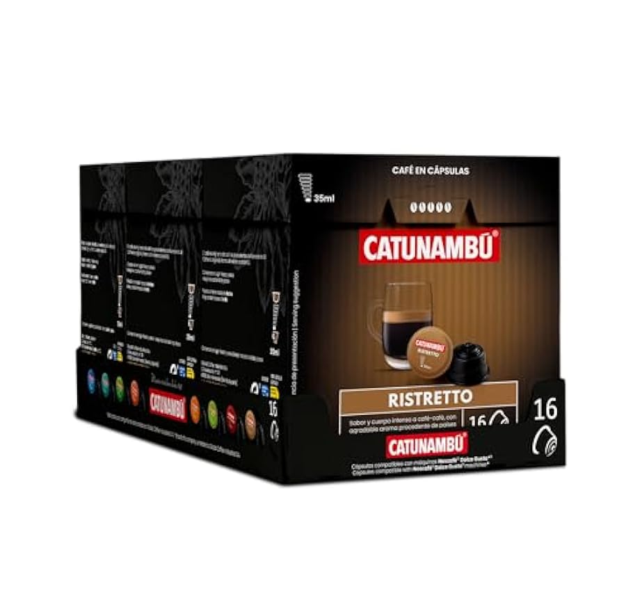 Catunambú - Cápsulas de café Ristretto compatibles Dolc