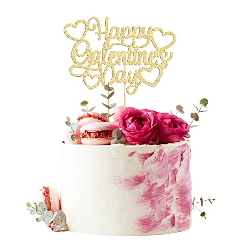 1 decoración para tartas del día de San Valentín con pu