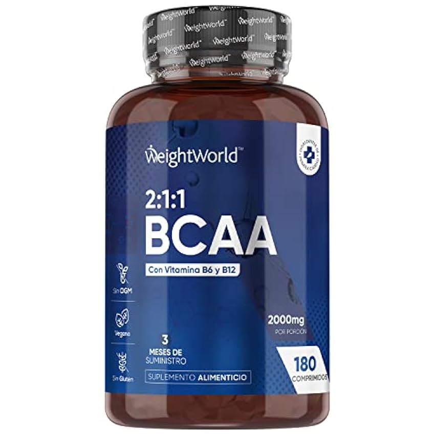 BCAA 2:1:1 Aminoácidos Esenciales 2000mg - 180 Comprimi