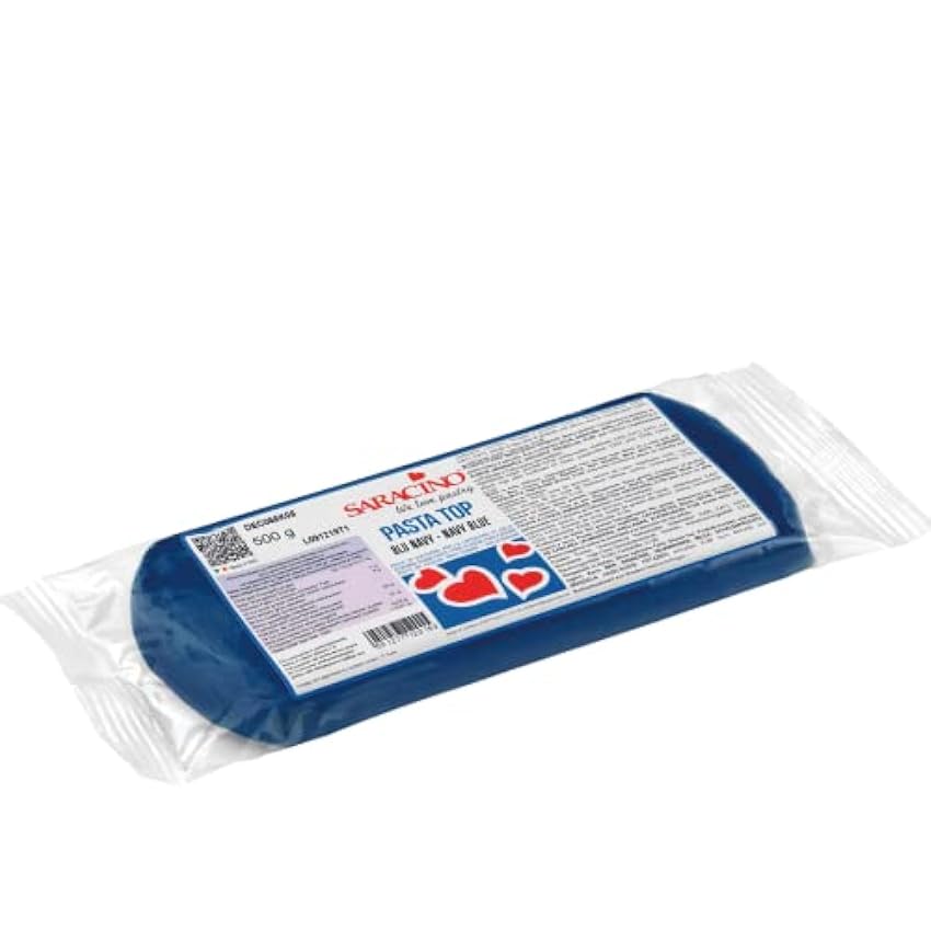 Saracino Pasta de Azúcar Top Azul Marino para Cubierta de 500 g Made in Italy M7tTDD6H