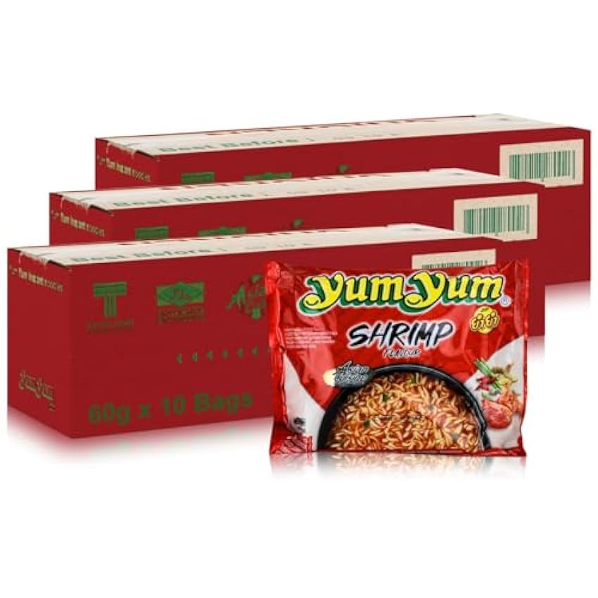 Yum Yum Instant Noodles Shrimp - 30 Paquetes de 30 x 60 gr gFAD5RYn