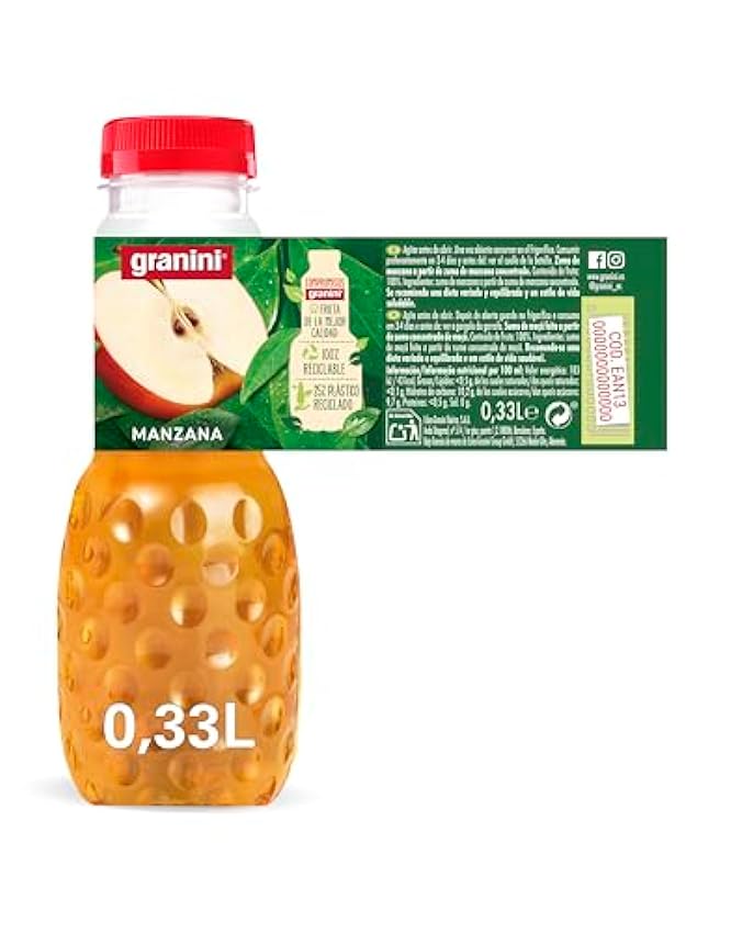 Granini - Zumo de Manzana 100% Pack 12 x 330ml KJFsqEa7