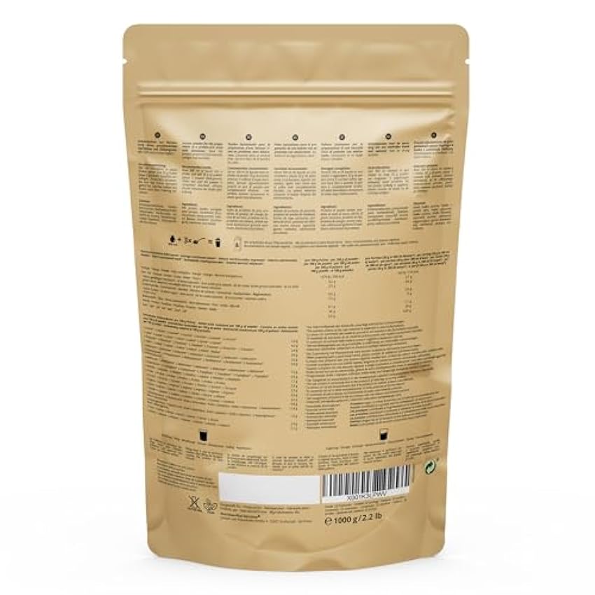 Vegan Protein Powder Vanilla - Proteinas Sin Soja 1kg - Batido de 5k Mezcla de Proteínas de Guisantes, Trigo Sarraceno, Semillas de Cáñamo, Arroz y Semillas de Calabaza jB3vGLqw