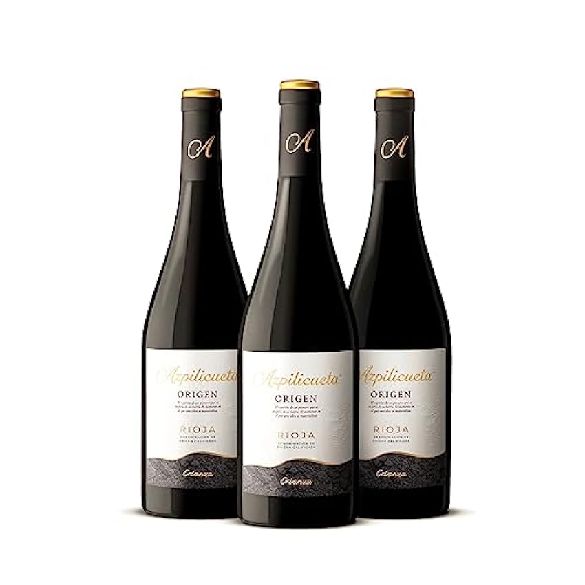 Azpilicueta Origen Pack 3 botellas D.O.Ca Rioja Vino - 750 ml Ht4UTLyG