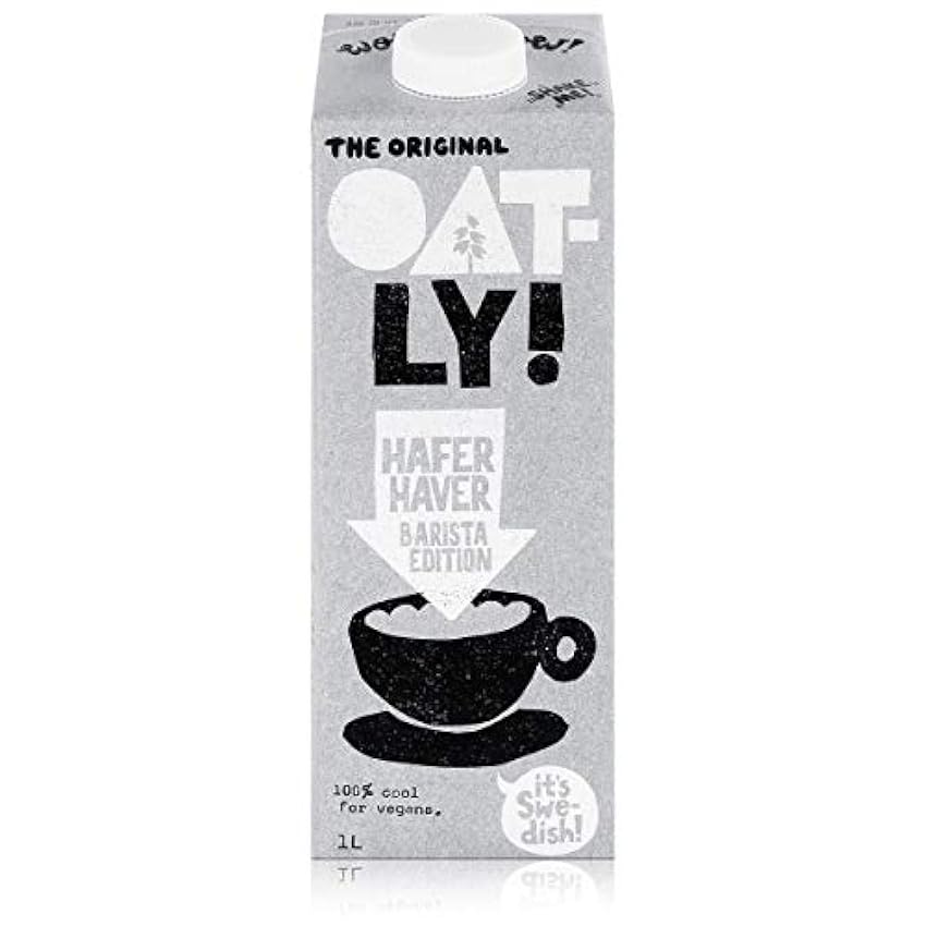 Oatly - Oat Drink - Barista Edition - 6 packs - 1 liter per pack - Liquid Oats - Fully foamable - Plant-based - Sustainable - Rich in unsaturated fats n2qks06G