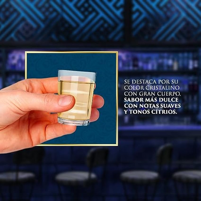 Arraigo Tequila Blanco - Botella de Tequila Mexicano - Elaborado 100% Agave Azul - 70 cl - 35% de Alcohol - Destilado Tres Veces hasta Obtener su Sabor y Aroma ocAq20pU