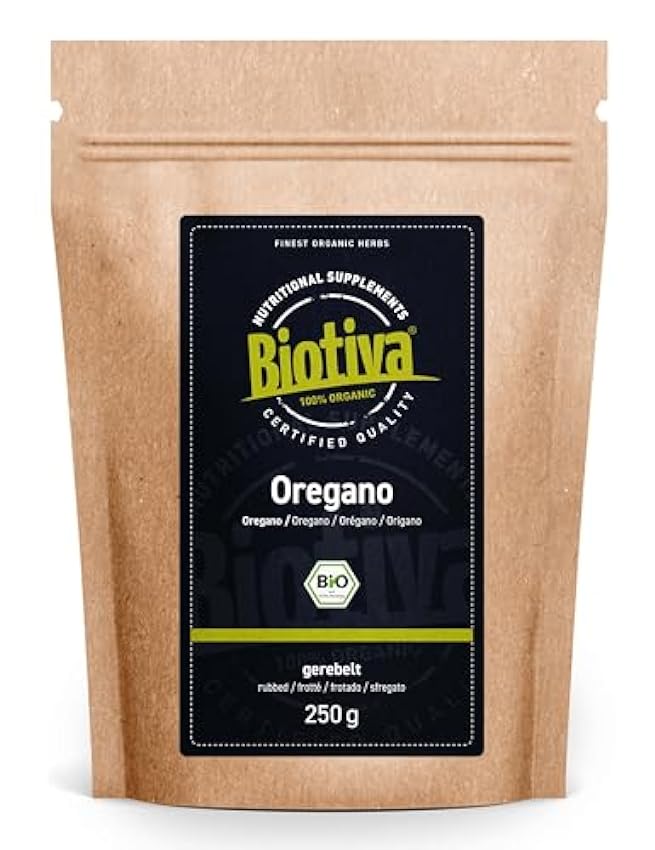 Biotiva Orégano orgánico rallado 250 g - Origanum vulga