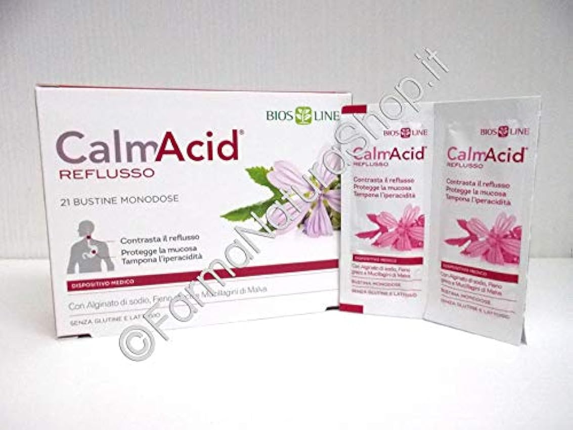 Biosline - Calmacid Reflux 2 paquetes de 21 sobres, ref