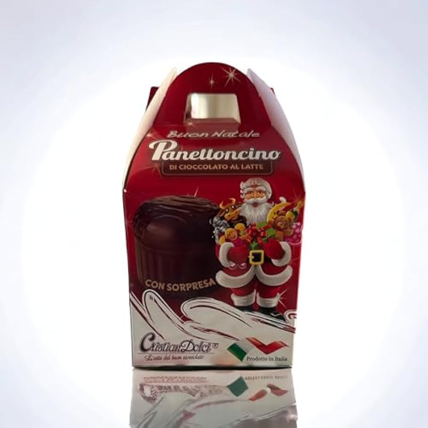 Panettoncino di Puro Chocolate con Leche con Sorpresa, 80gr Feliz Navidad! fxagl3jW