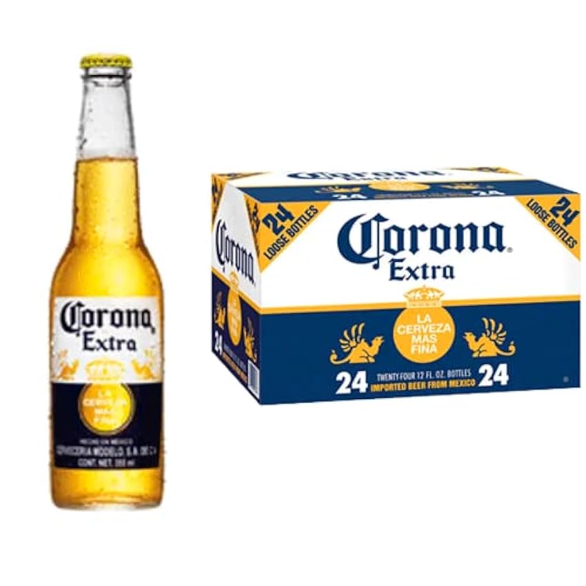 Corona Cerveza Lager Ligera y Refrescante, 4 Packs de 6