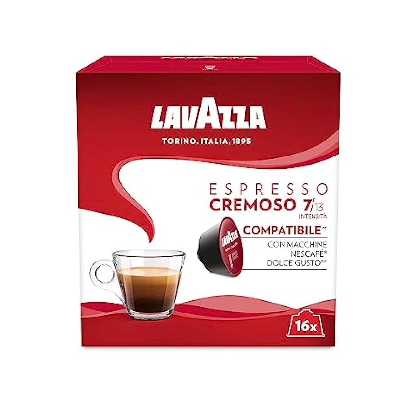 Lavazza, Espresso Cremoso, Cápsulas Compatibles con Máq