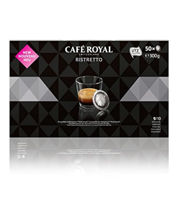 Café Royal Ristretto 300 cápsulas compatibles para Nespresso (R)* Professional (R)*, Intensidad: 9 de 10 , Pack de 6 x 50 cápsulas mqiODHql