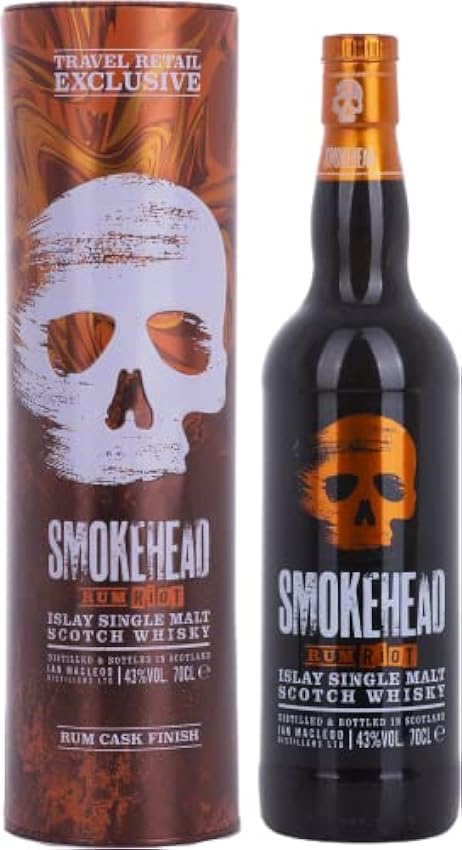 Smokehead RUM RIOT Islay Single Malt Scotch Whisky 43% Vol. 0,7l in Tinbox pD1l6haN