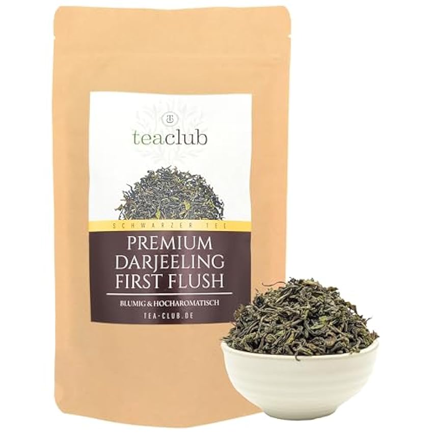 Premium First Flush Té Darjeeling Suelto 50g, Té negro cosecha 2023, clasificación de hojas FTGFOP1, té negro de la India, té negro de TeaClub k1dxW7rx
