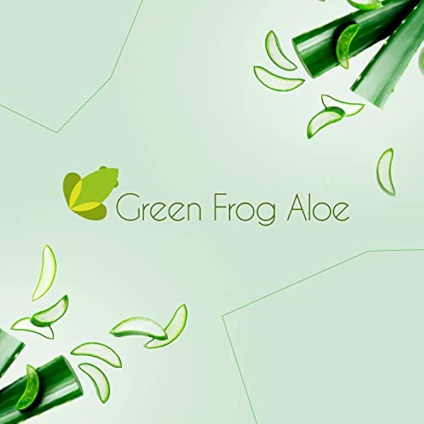 Green Frog - Bebida de Aloe Vera Puro con Pulpa (99,8%) - 1 Litro - Certificado Bio Europeo - 100% Ecológico - Libre de Aloínas y Azúcares - Rico en Vitaminas y Aminoácidos pOJkCuPR