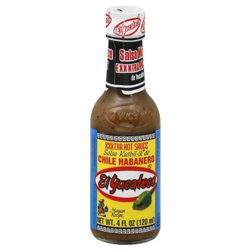 El Yucateco Salsa Kutbil-ik de Chile Habanero XXXtra Hot Sauce 120ml PJuWXK0R