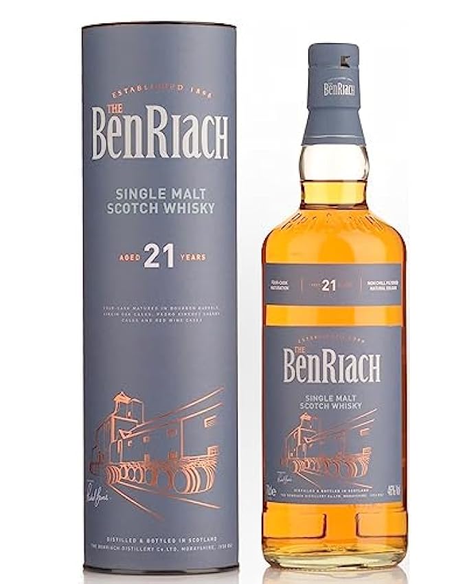 The BenRiach 21 Years Old Four-Cask Maturation 46% Vol. 0,7l in Giftbox pcLRA7Sv