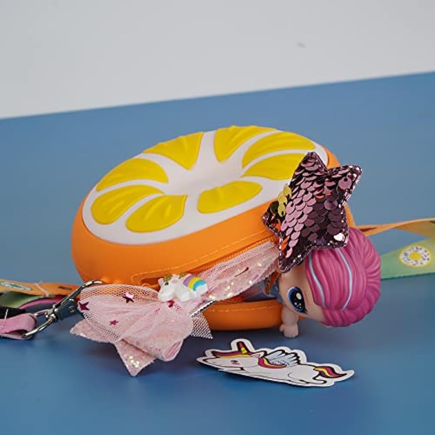 CONTRACONTACT Kidbag - Bolso de mano para niños con deliciosos helados y frutas, bolso de mano para viajes, vacaciones de verano para niñas a partir de 3 años mEc2cYXJ