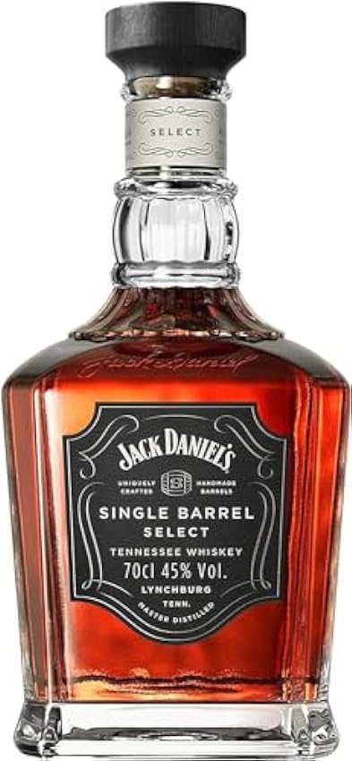 Jack Daniels Single Barrel Select Tennessee Whiskey, 45% Vol. Alcohol, Sabor Suave con Notas de Vainilla y Caramelo, 700 ml jTFc6Aeo