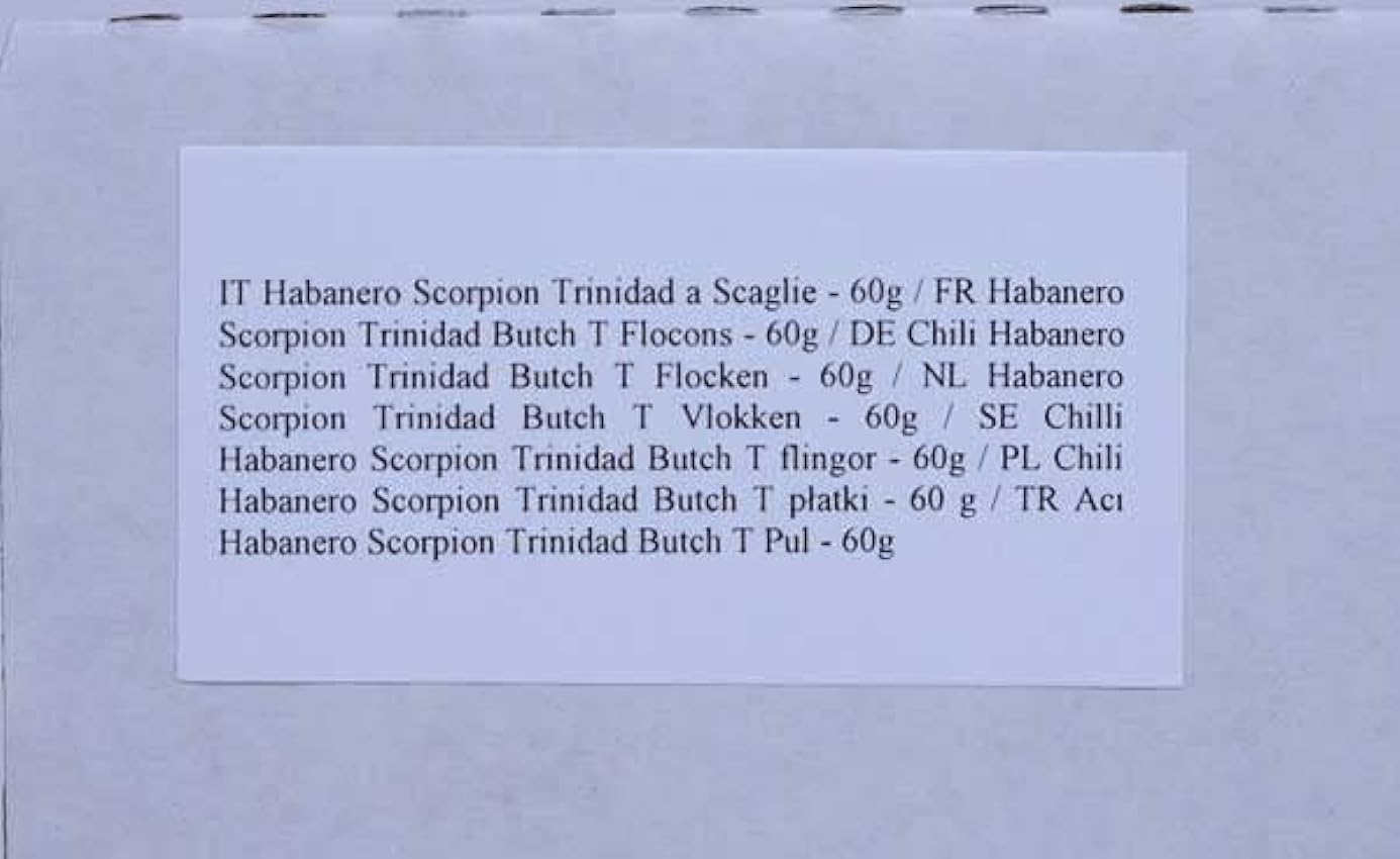 Habanero Scorpion Trinidad Butch T Escamas - 60g mtXveoWU
