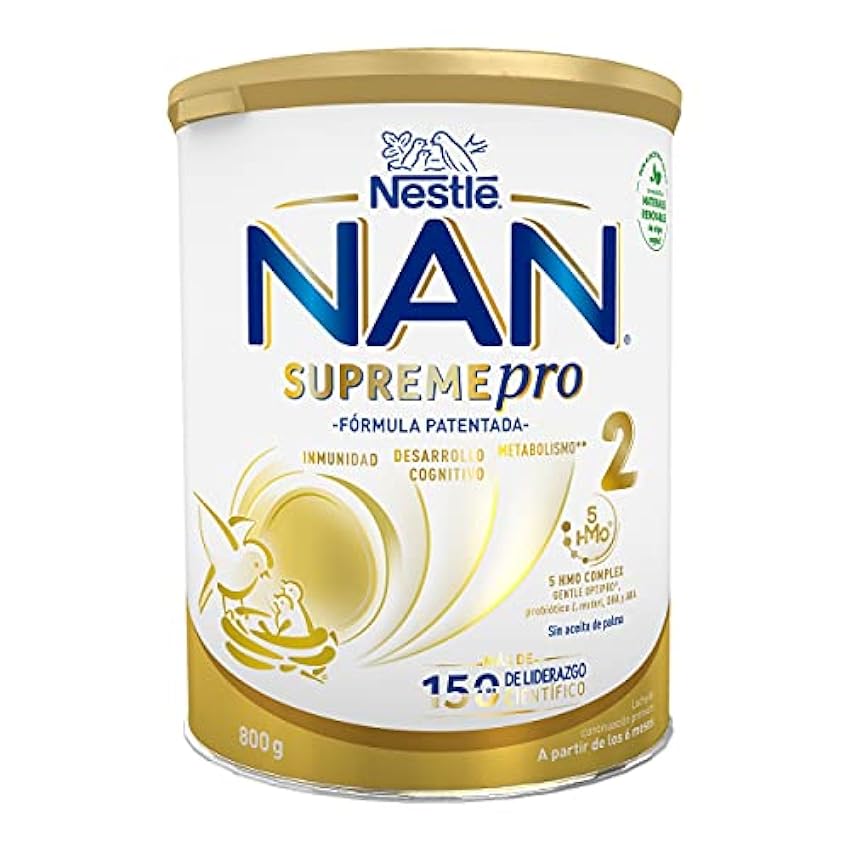 Nan Nestlé Supreme Pro 2 Leche de Continuación en Polvo, 800g ipZNcRS6