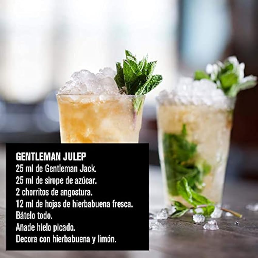 Jack Daniel´s Gentleman Jack Tennessee Whiskey, Doble Filtrado, Whiskey Sabor Vainilla y Cítrico, 40% Vol. Alcohol, 700ml GE64zG3F
