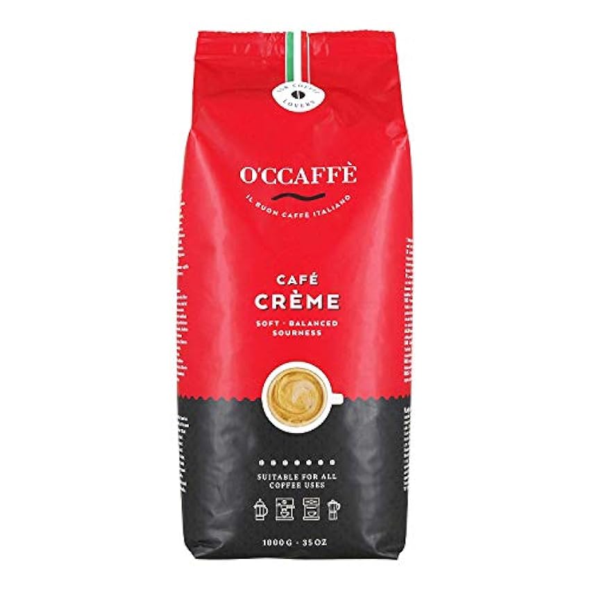 O´CCAFFÈ – Café Crème | 1 kg de granos de café ent
