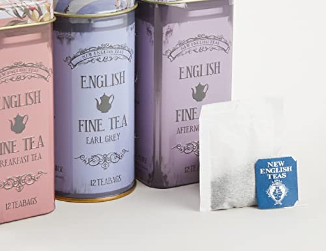 New English Teas Floral Tea Tin Teabag Selection Gift RS36 H81WR3k1