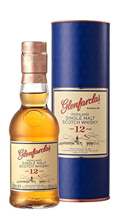 Glenfarclas 12 Years Old Highland Single Malt Scotch Whisky 43% Vol. 0,2l in Giftbox h6DlrPaR