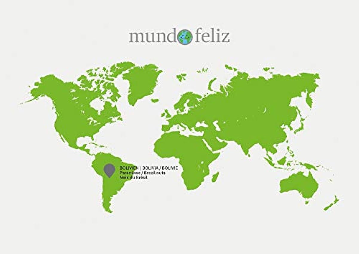 Mundo Feliz - Nueces de Brasil ecológicas enteras, 2 bolsas de 500 g M9jhS2b2