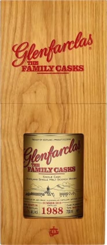 Glenfarclas THE FAMILY CASKS Single Cask SUMMER 2018 Refill Sherry Butt 1988 52,4% Vol. 0,7l in Holzkiste moAYwmxE