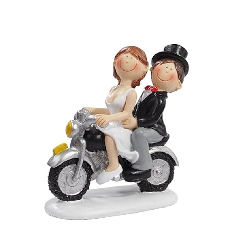 3870162 - Hochzeitspaar auf Motorrad * Tortendekoration